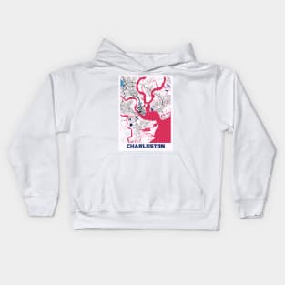 Charleston - United States MilkTea City Map Kids Hoodie